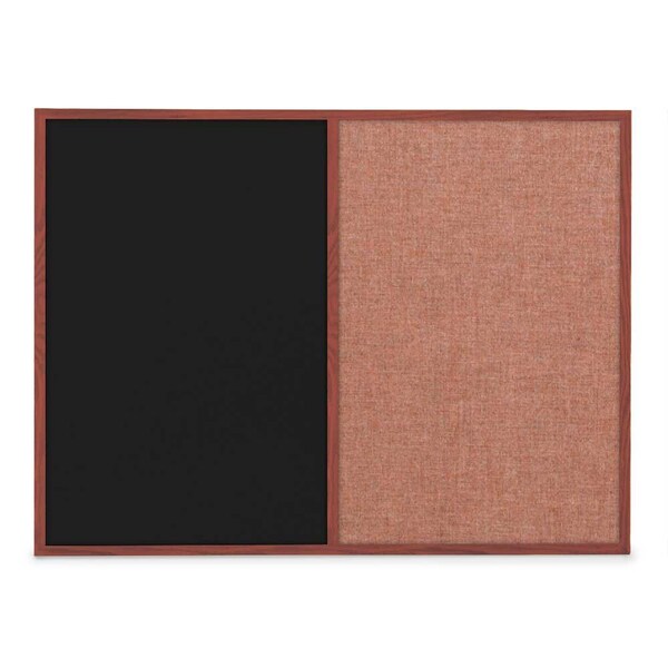 Slim Style Indoor Enclosed Corkboard, 48", UVRDS48SBH-BRONZE-SURF